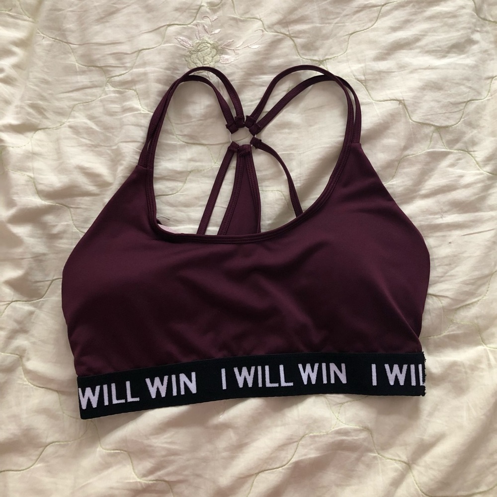 Maroon Sports bra